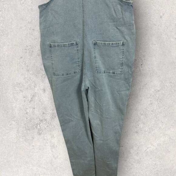 NWT Legoe Heritage Mom Denim Overalls Ice Denim Womens Size 2 Maternity Dungaree - Picture 10 of 16